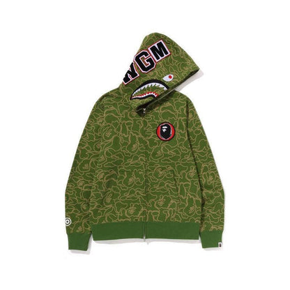 BAPE Line Camo Shark Full Zip Hoodie A Bathing Ape &