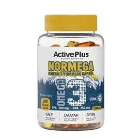Active Plus Normega Omega 3 Fish Oil Supplement 200 Softgels