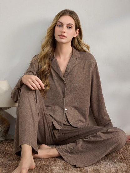 Womens Long Sleeve Pajama Set