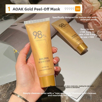 Gold Peel Off Mask for Deep Cleansing and Blackhead Removal