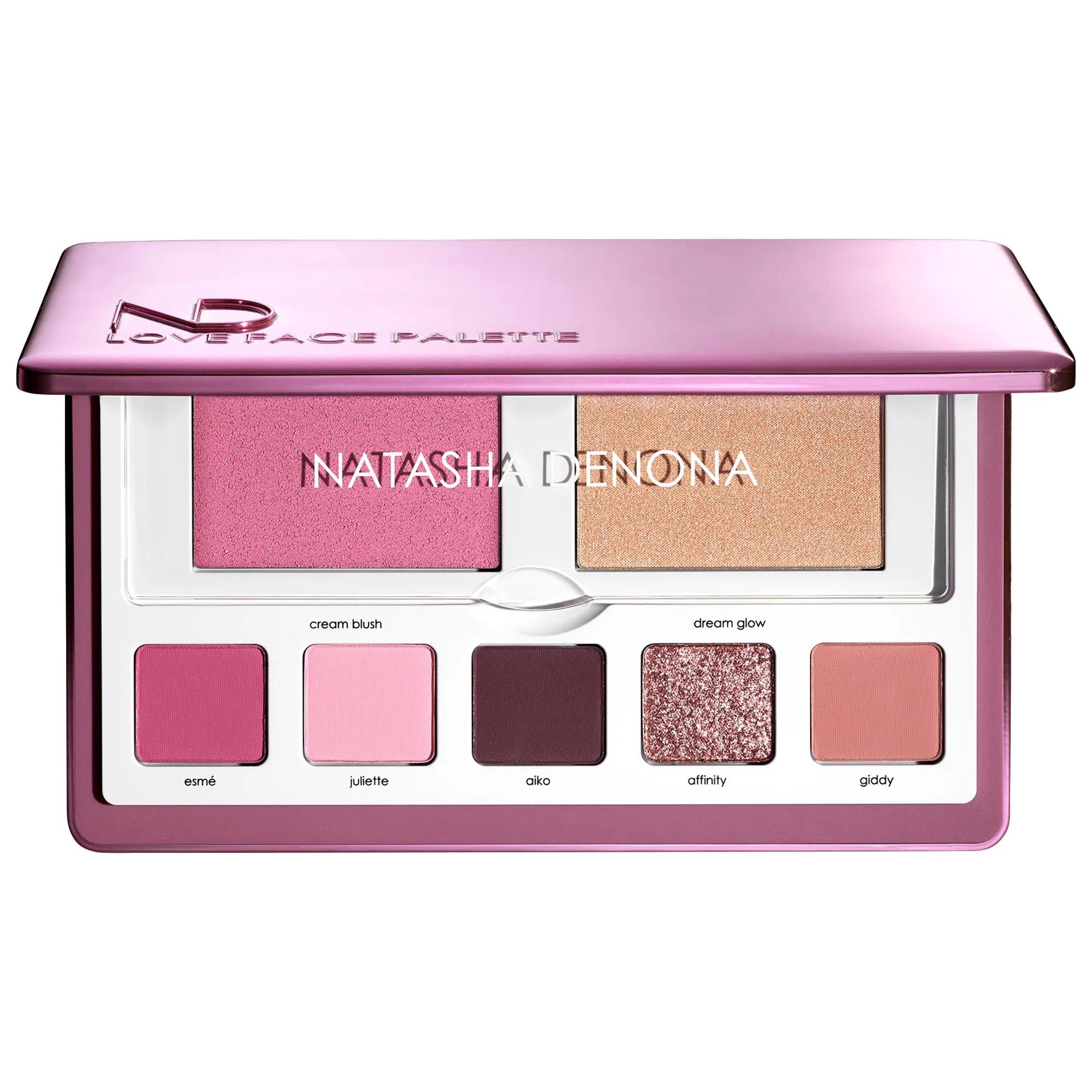 Love Face Eyeshadow &amp; Cheek Essential Palette - Cruelty-Free Makeup Palette with Creamy Matte &amp; Metallic Finishes