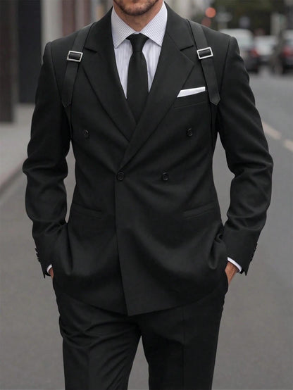 Mens Light-business Single-breasted Suit Jacket