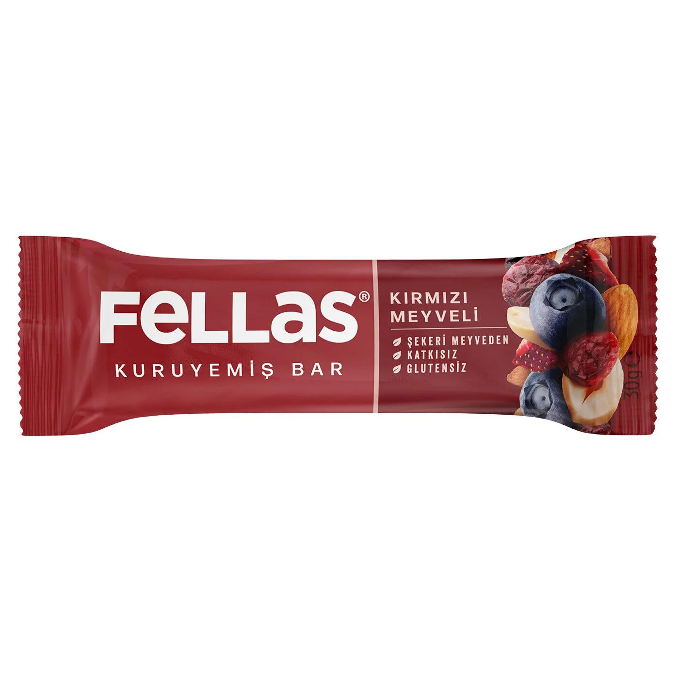Fellas Red Berry &amp; Nut Bar for Energy 30g