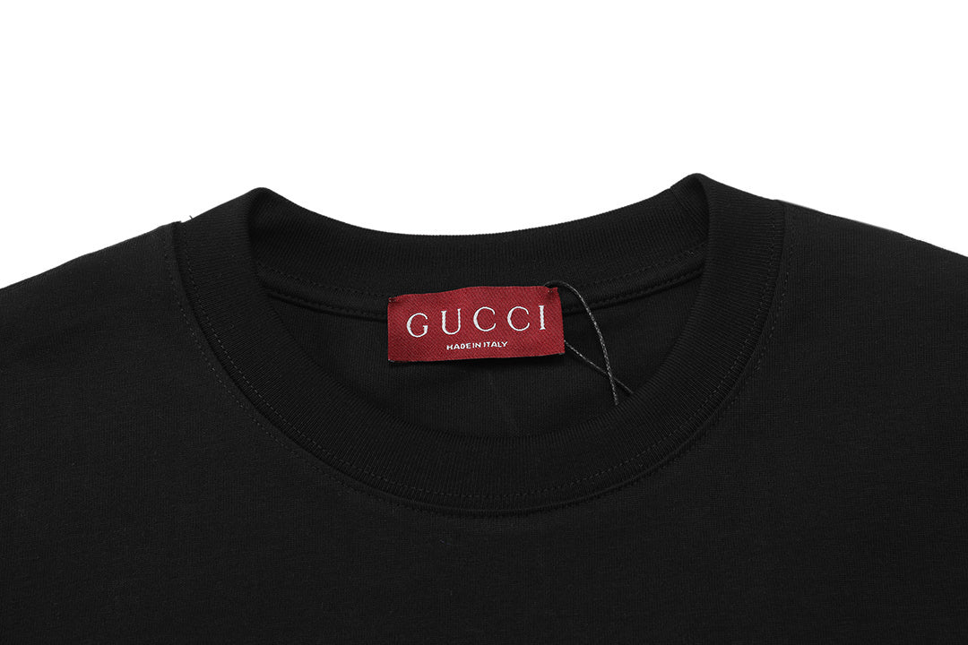 Gucci Black T-Shirt | Logo Cotton Tee – Luxury Casual Wear