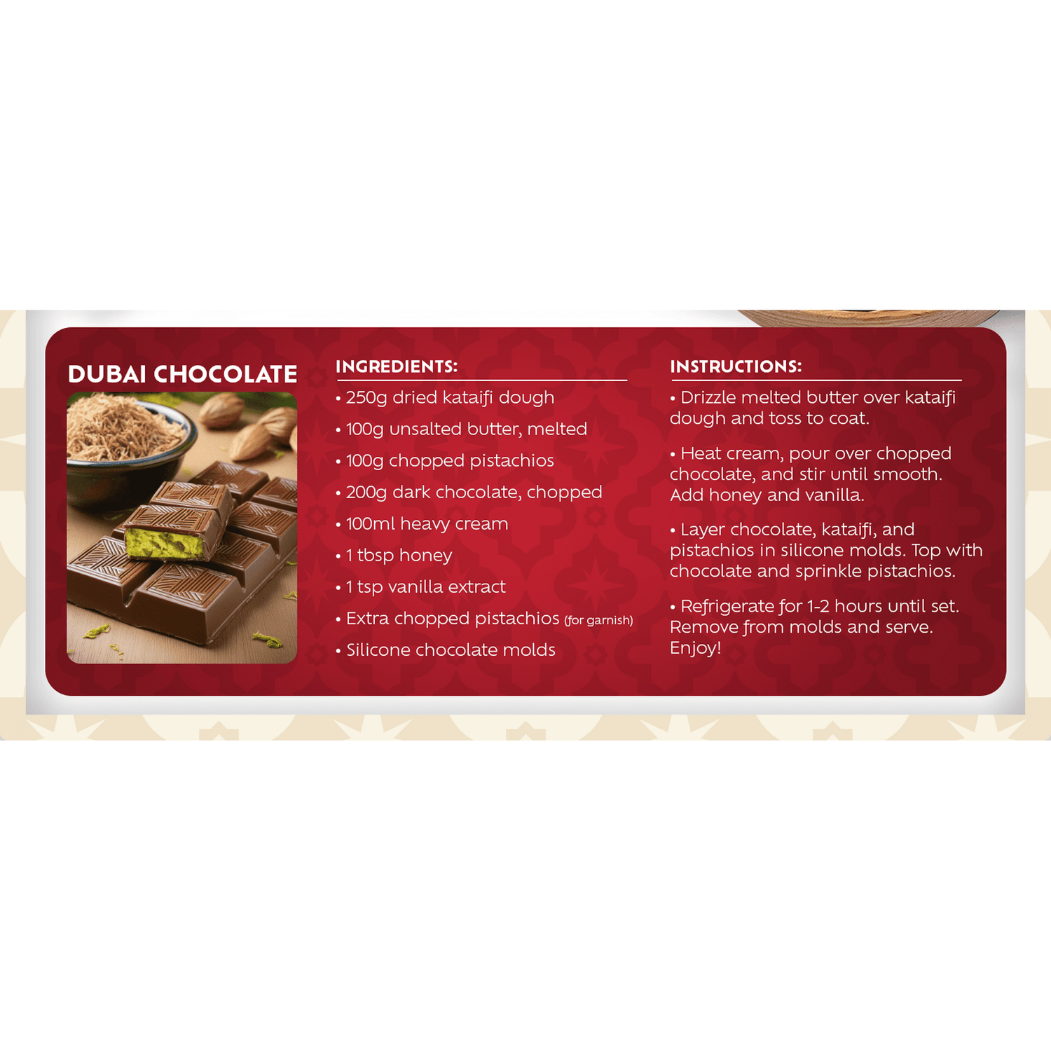 OZKA Dried &amp; Chopped Kataifi Shredded Fillo Dough,Ingredient for The Viral Dubai Pistachio Chocolate Bar, Kunafa, Knafeh, Katifi, 200g(7oz),