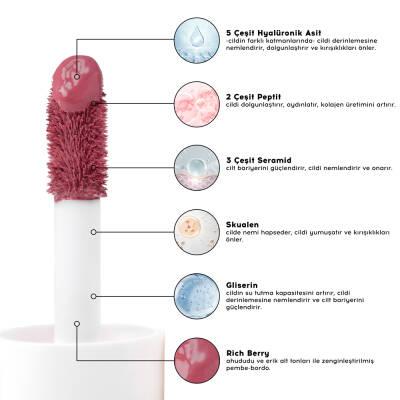 Cream Co. Glow Tint: Hyaluronic Acid Lip, Cheek &amp; Eye Tint - Radiant Color, Deep Hydration, Natural Makeup Look, Long Lasting Formula - 502 Rich Berry