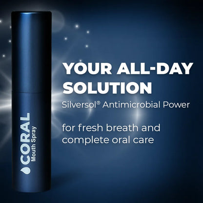 Coral Mouth Spray, Bamboo Mint Floss, and Bamboo Toothbrushes Bundle