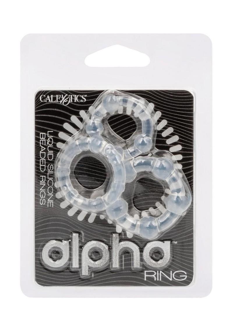 Alpha Liquid Silicone Beaded Rings Set