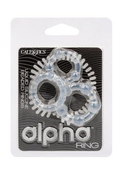 Alpha Liquid Silicone Beaded Rings Set