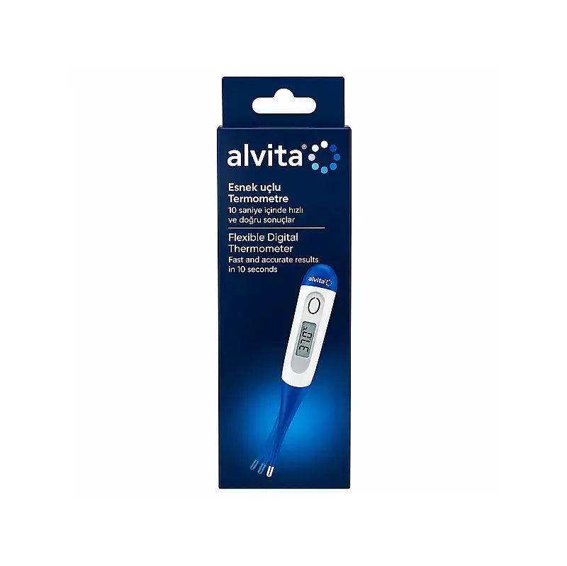 Alvita Flexible Tip Digital Thermometer for Gentle Reading