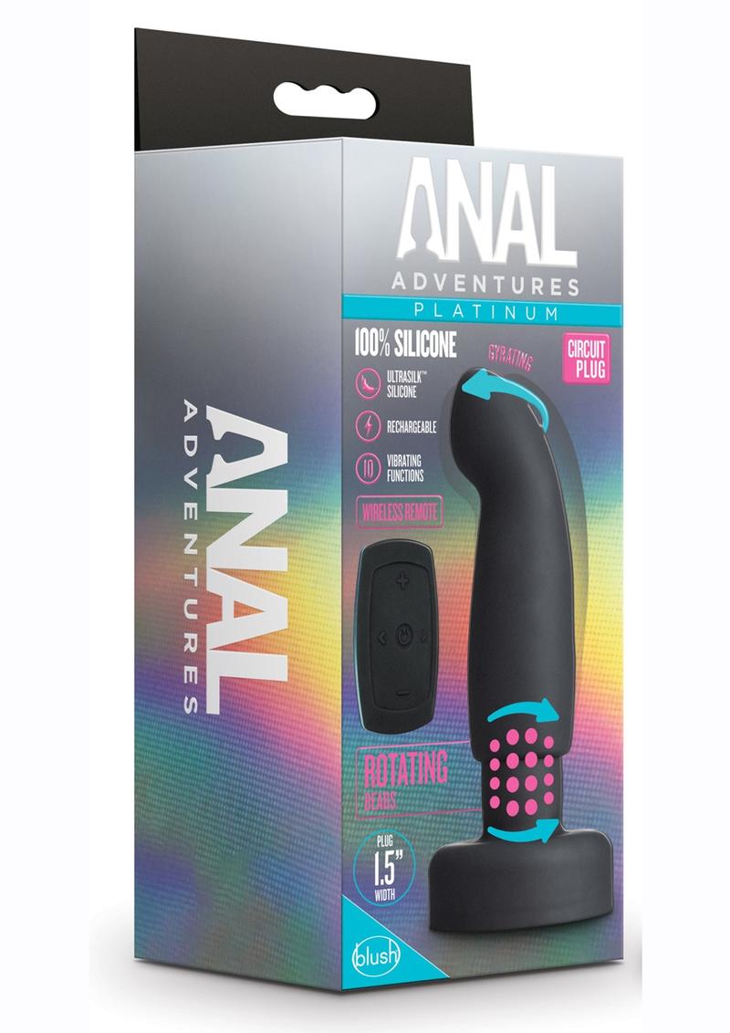 Anal Adventures Platinum Circuit Silicone Plug