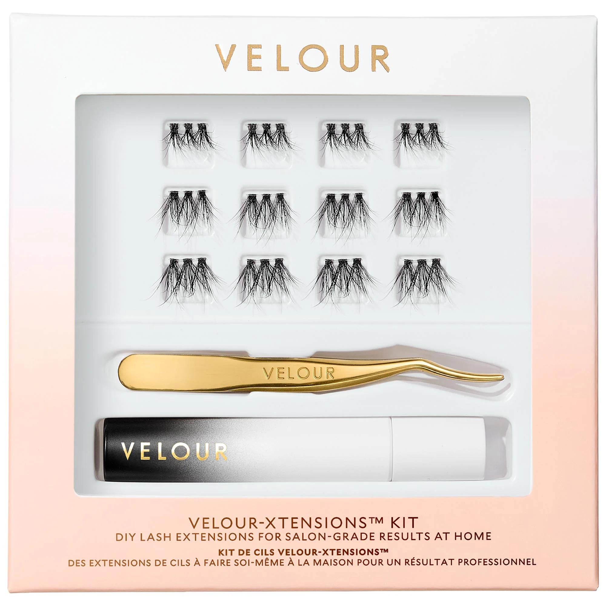 Velour-Xtensions False Lashes Kit - Customizable DIY Lash Extensions, Vegan &amp; Cruelty-Free