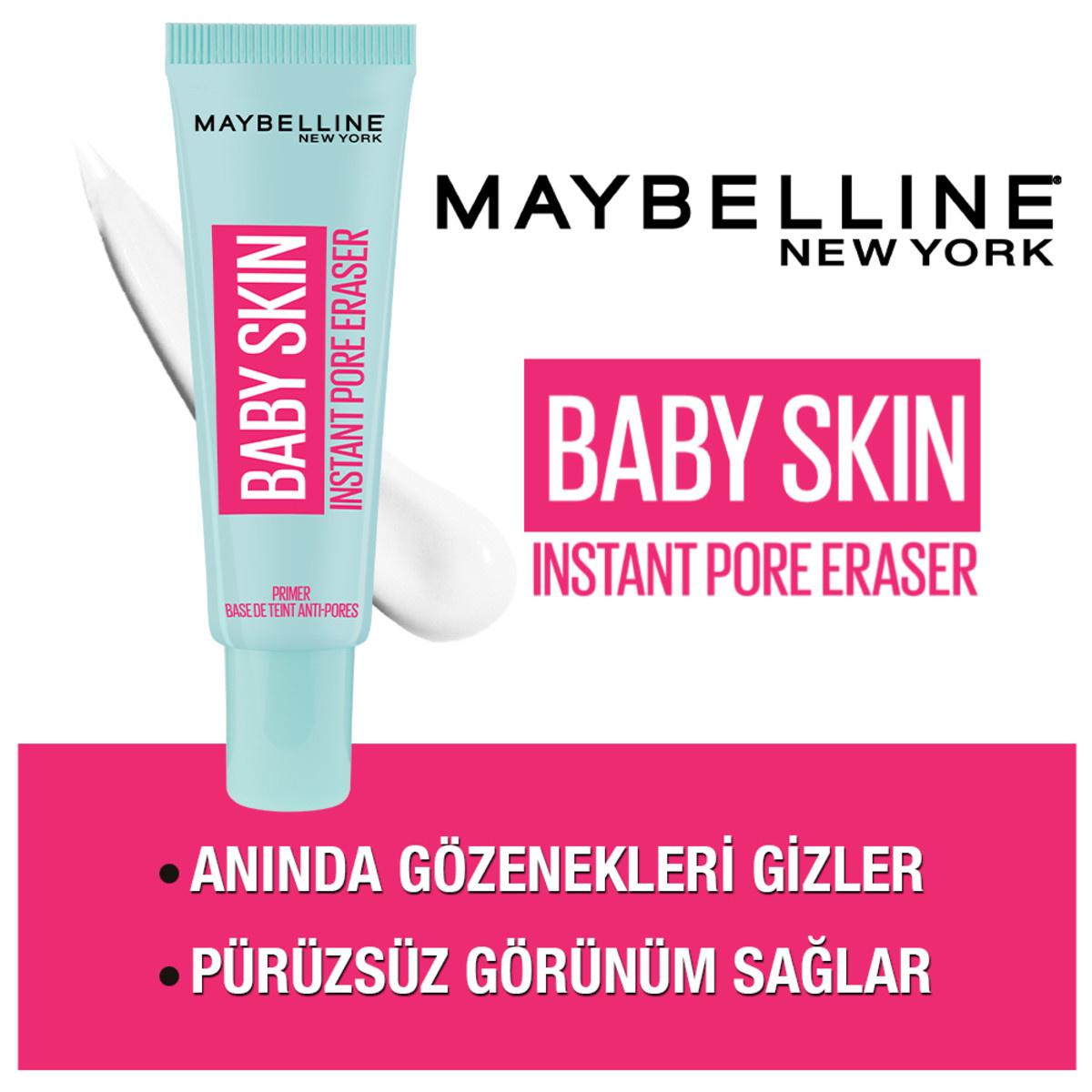 Maybelline Baby Skin: Poreless Skin Makeup Base &amp; Pore Minimizer - Lightweight Formula for Smooth, Flawless Finish