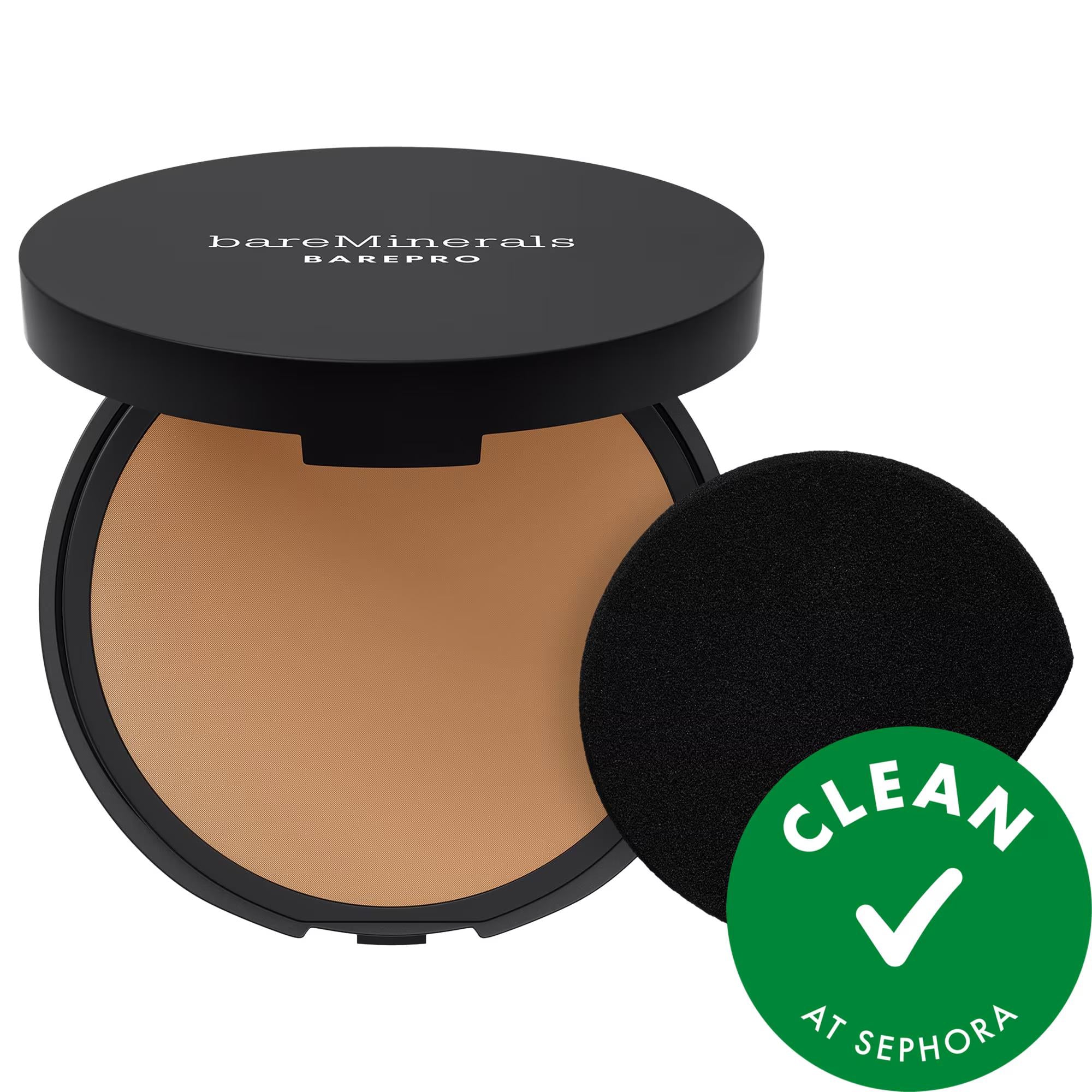 BAREPRO 24HR Talc-Free Pressed Powder Foundation - Long Lasting Matte Finish, Vegan &amp; Cruelty-Free