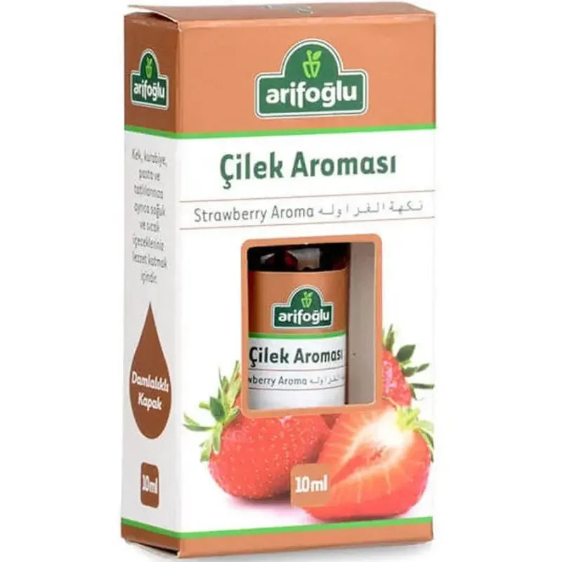 Arifoglu Strawberry Food Flavoring Liquid for Baking &amp; Drinks 10ml