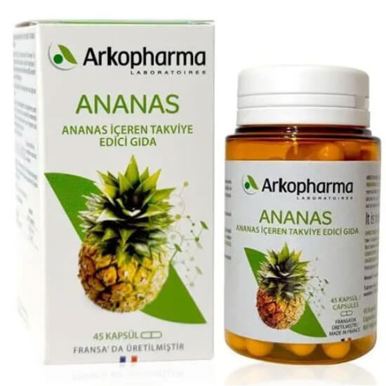 Arkopharma Pineapple Dietary Supplement for Wellness 45 Capsules