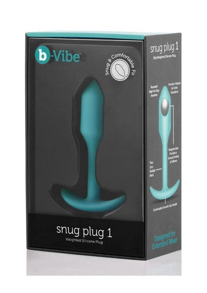 b Vibe Snug Plug 1 Weighted Silicone Anal Plug