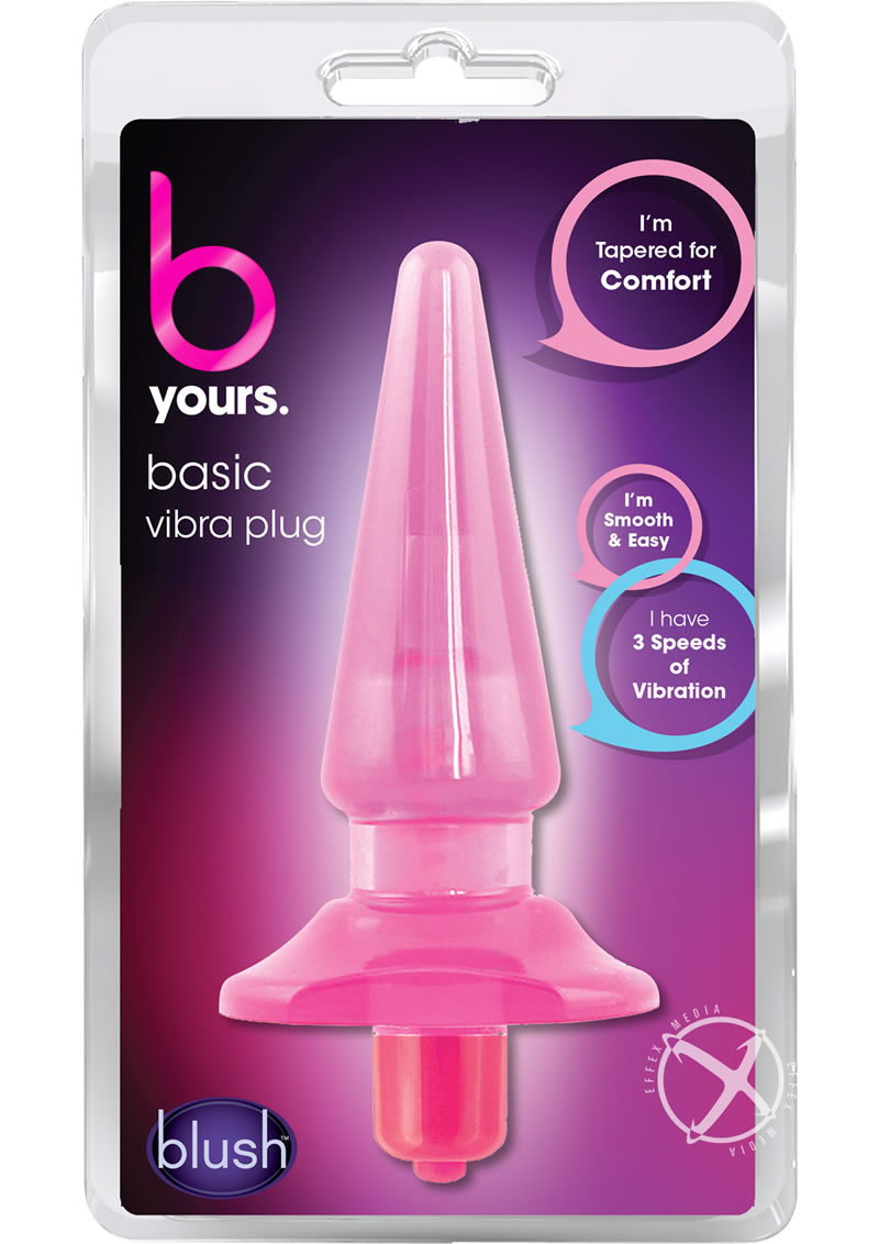 B Yours Basic Vibra Plug 3 Speed Vibrating Butt Plug