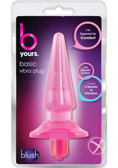 B Yours Basic Vibra Plug 3 Speed Vibrating Butt Plug