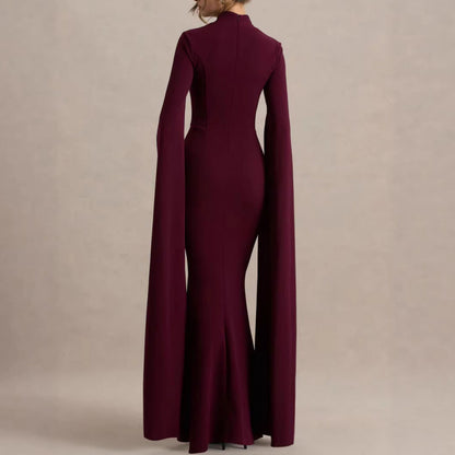 Slim Fit Bodycon Dress with Slit Sleeves