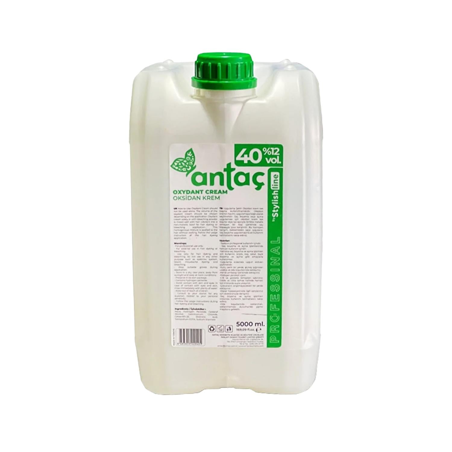 Antaç Line Oxidant Cream 40 Vol %12 5000 ml - Professional Hair Coloring &amp; Bleaching Solution