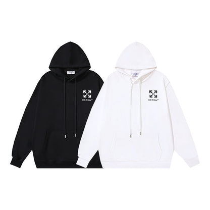 OFF-WHITE Arrows Print Hoodie White/Black