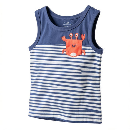 First Impressions Toddler Girls Tank Top with Crab Pocket, Size  4T