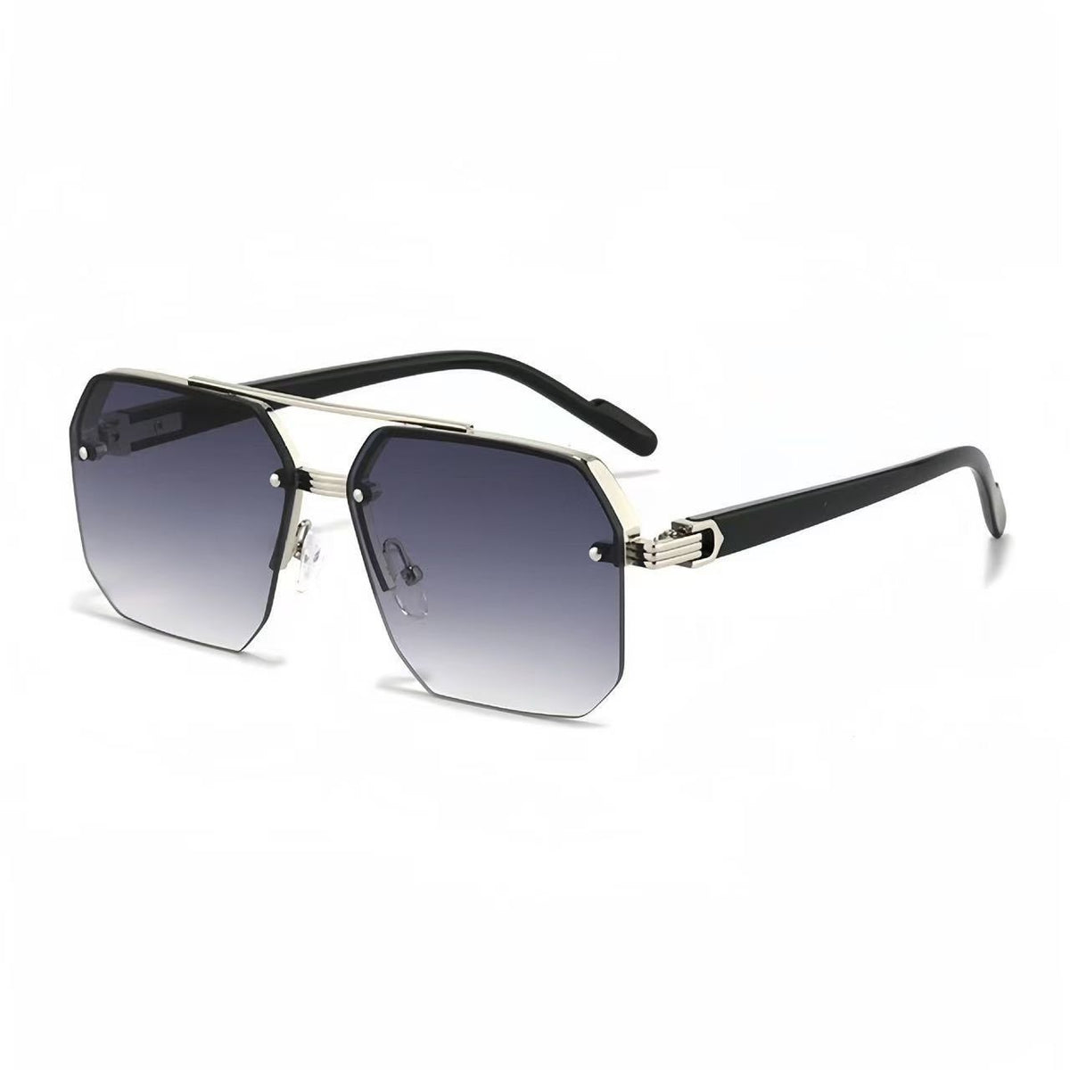Metal frame polarized sunglasses