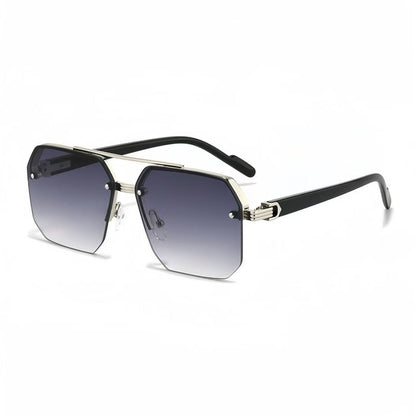 Metal frame polarized sunglasses