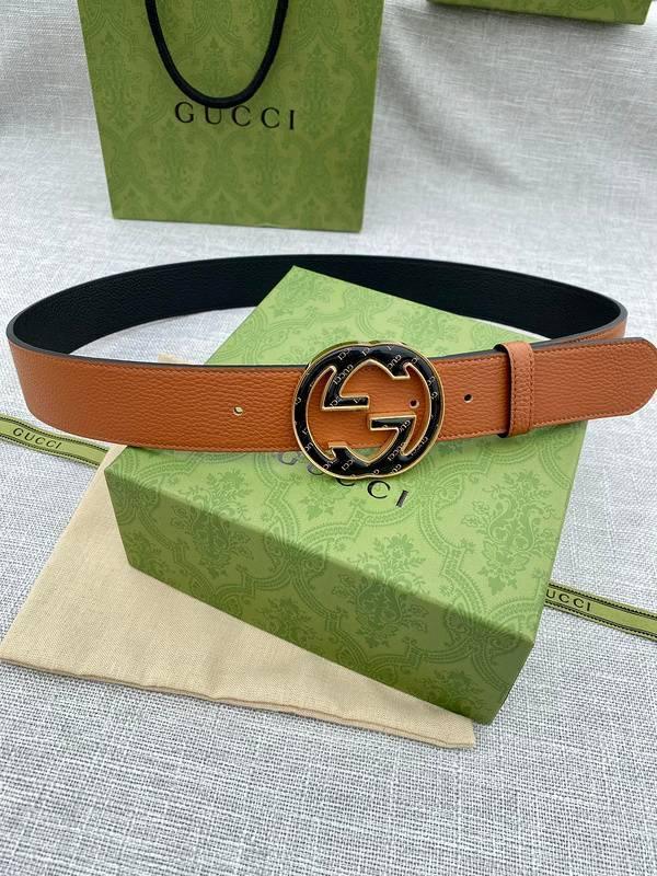 GUCCI Embellished coated-canvas and leather belt &