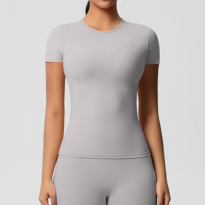 Sanded Tight-Fit Short Sleeve T-Shirt