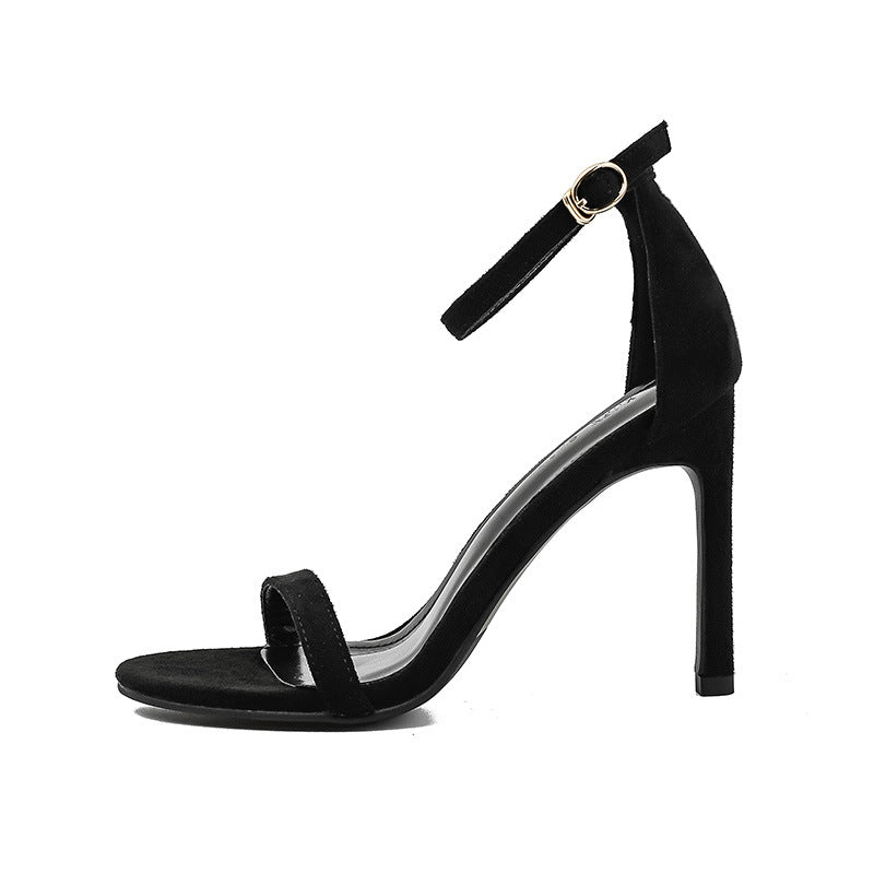 Womens Stiletto Sandals One Strap High Heels Summer