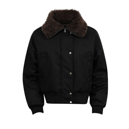 Quilted Fur Collar Winter Jacket