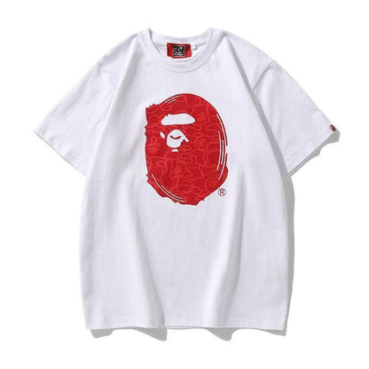 Bathing Ape White T-Shirt without Collar