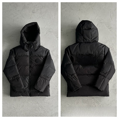 Gradient color embroidered winter jacket set