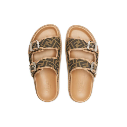 Fendi Ff Flat Sandals