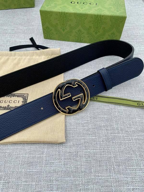 GUCCI Embellished coated-canvas and leather belt &