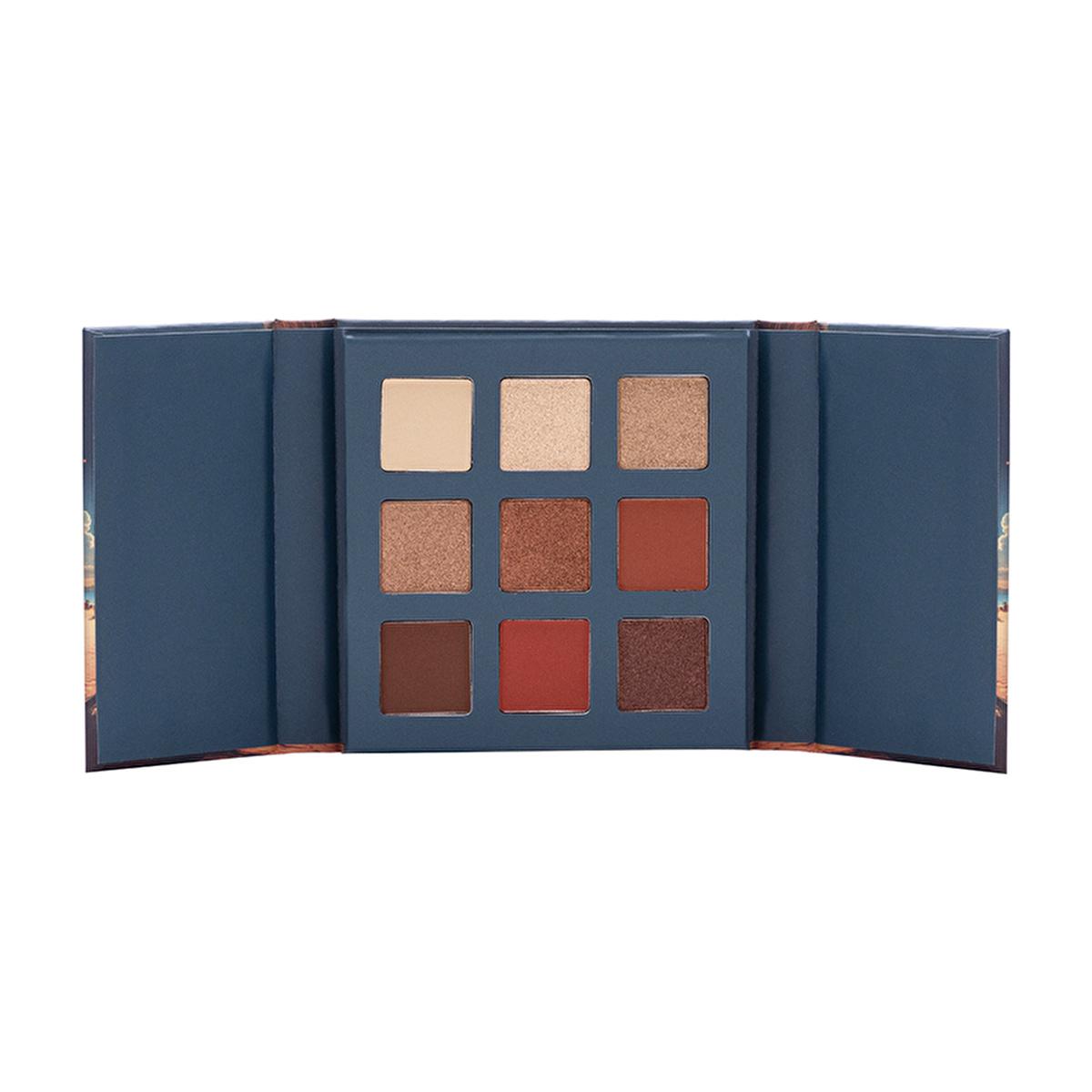 Beaulis Fun Feel Sunshine 9 Eyeshadow Palette - Nude &amp; Bold Shades for Daily &amp; Evening Makeup