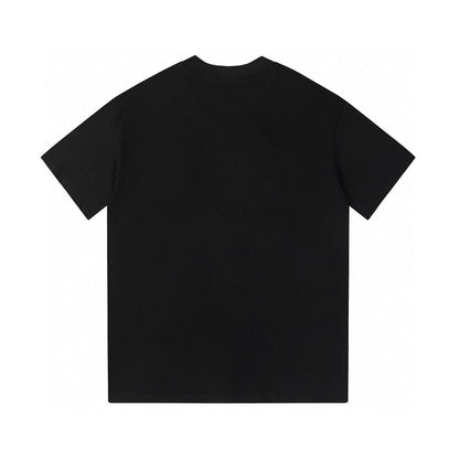 Burberry Crew Neck T-Shirt (Black &amp; Beige) – Luxury Cotton Comfort