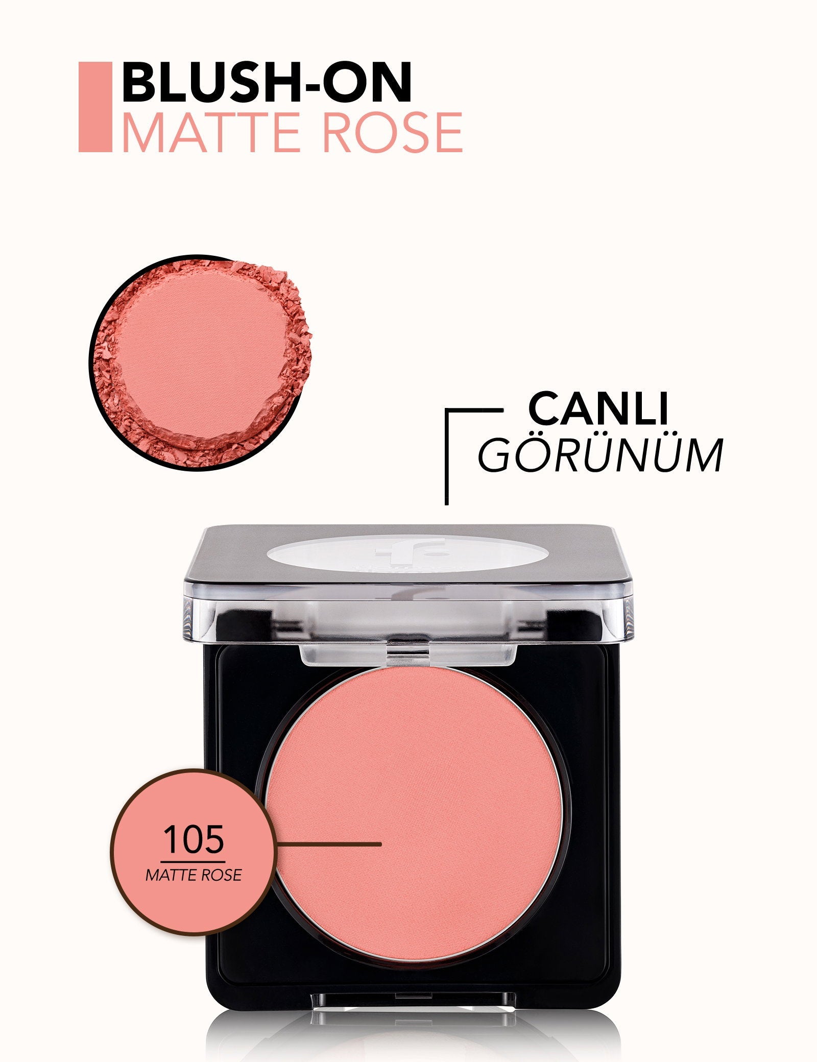 Flormar Blush-On High Pigment Matte Compact Powder Blush 6g