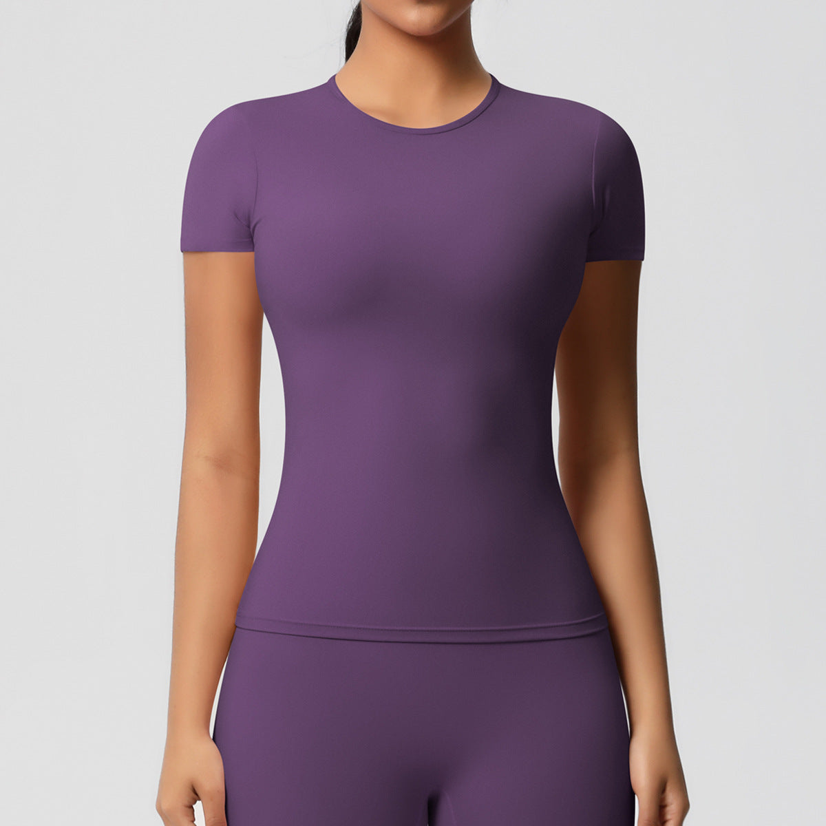 Sanded Tight-Fit Short Sleeve T-Shirt