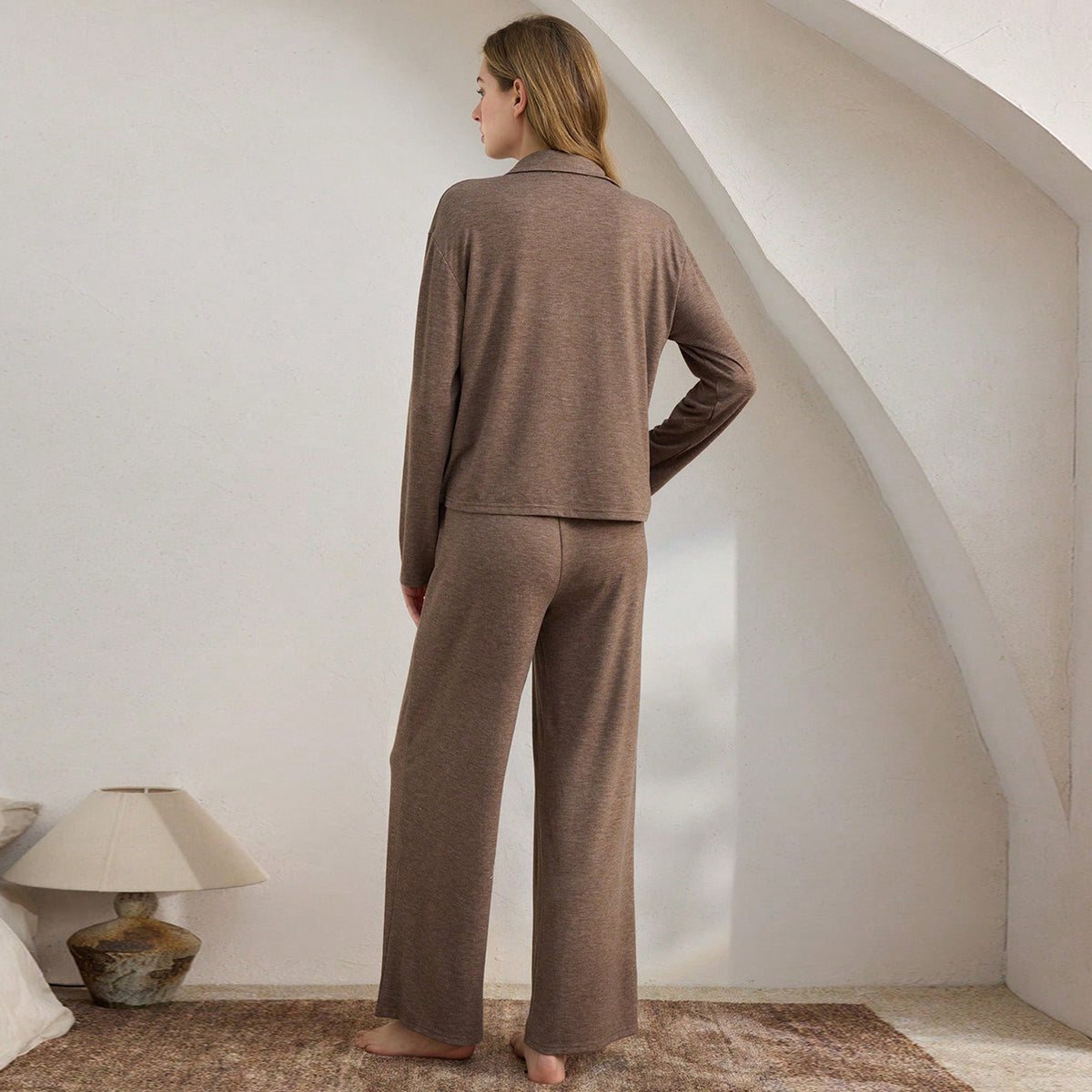 Womens Long Sleeve Pajama Set