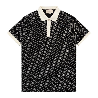 Gucci Black T-shirt with a collar