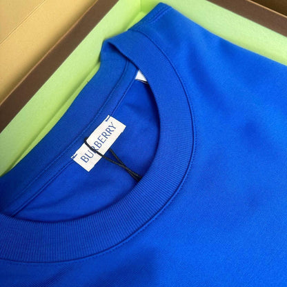 Burberry Blue T-Shirt Without Collar