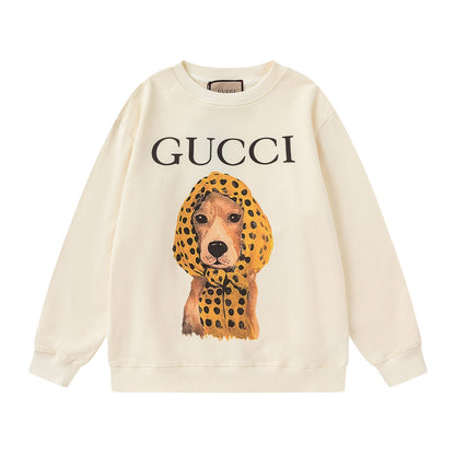 GUCCI Beige Cotton Jersey Sweatshirt New &amp; Authentic