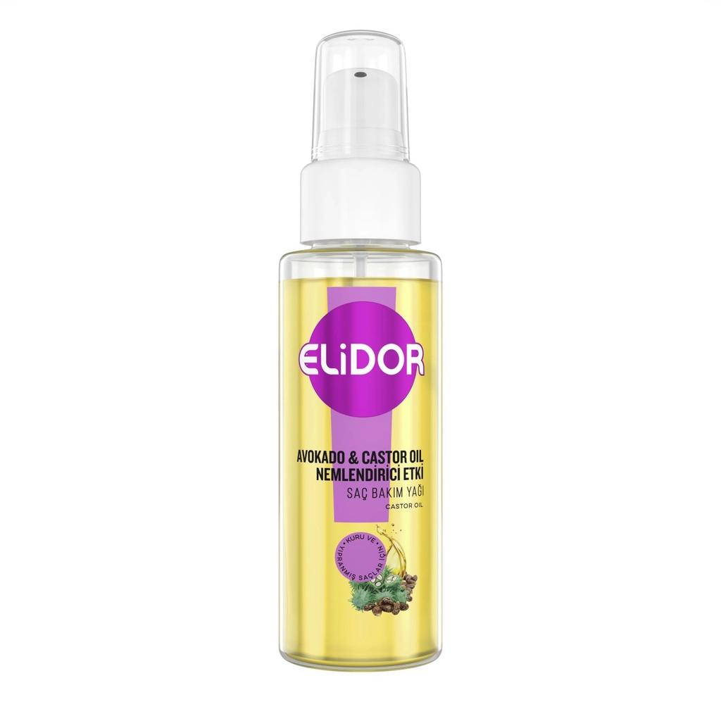 Elidor Avocado &amp; Castor Oil Hydrating Hair Oil 80 ml