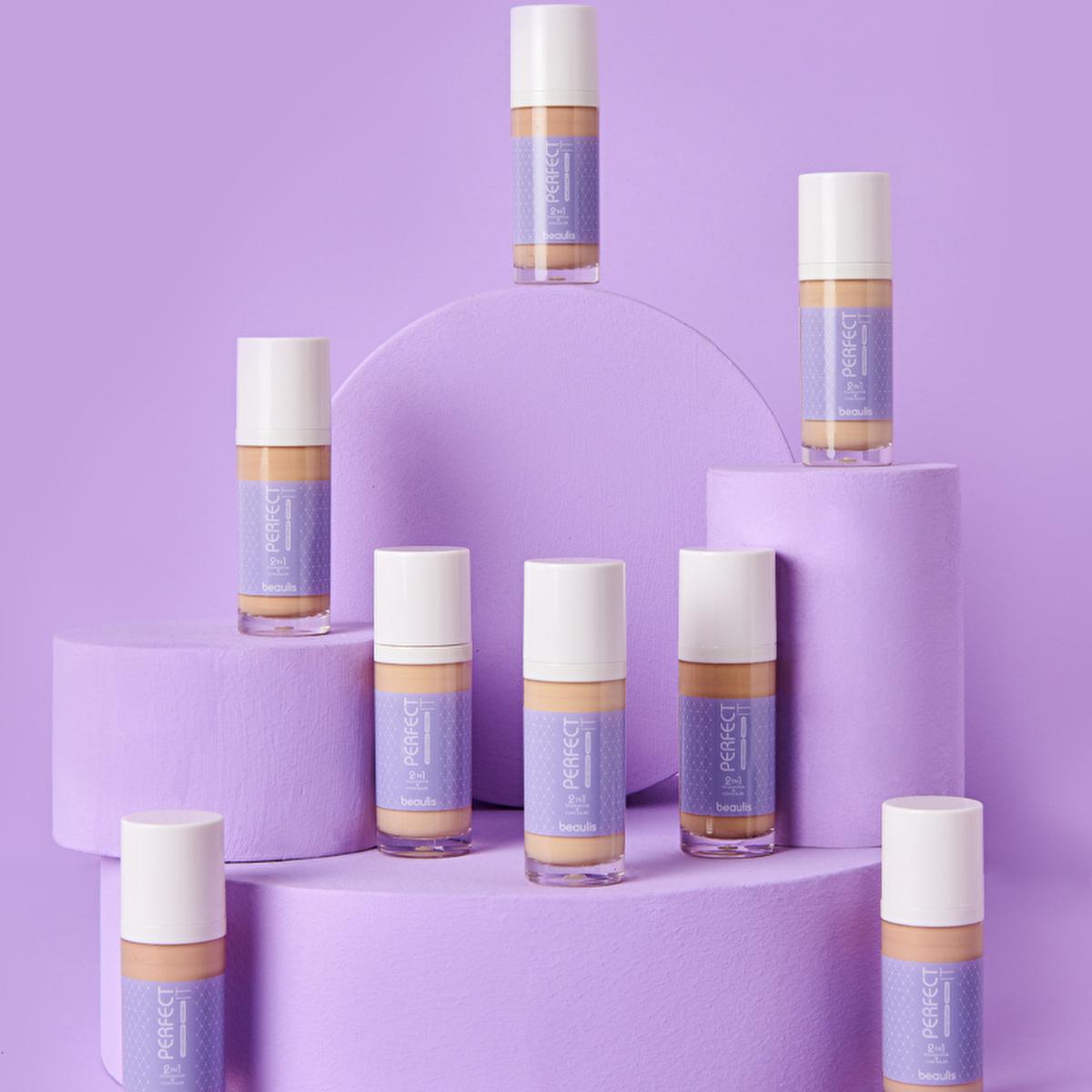 Beaulis Perfect It 2 in 1 Foundation &amp; Concealer - Matte Finish, Long Lasting Makeup for Flawless Complexion