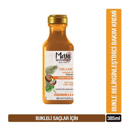Maui Moisture Coconut Oil Curl Quench + Smoothie Hair Conditioner: Vegan, Sulfate-Free for Defined &amp; Hydrated Curls (13 fl oz)