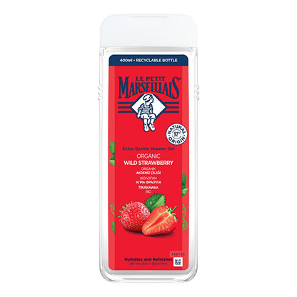 Le Petit Marseillais Strawberry Shower Gel: Gentle &amp; Fragrant Body Wash for Refreshing Clean