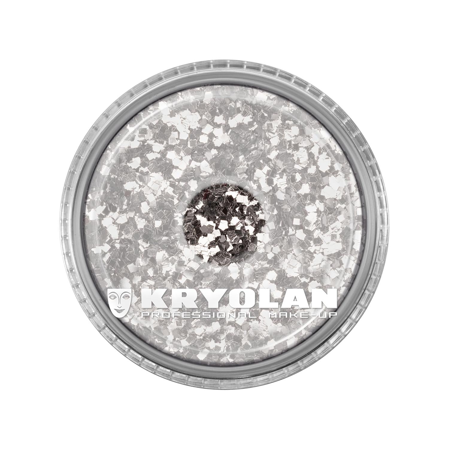 Kryolan Polyester Glimmer Coarse Silver Glitter 4 g